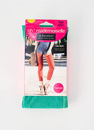 Collants stretch vert LE BOURGET femme