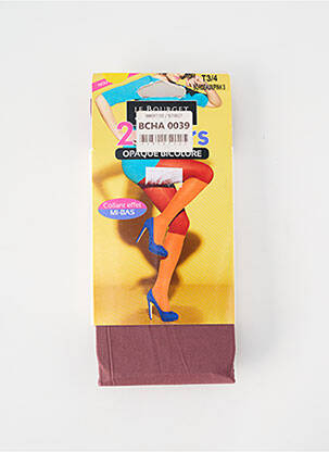 Collants stretch violet LE BOURGET femme