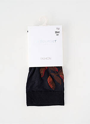 Chaussettes imprimé fantaisie noir LE BOURGET femme