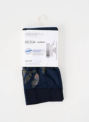 Chaussettes imprimé fantaisie bleu LE BOURGET femme