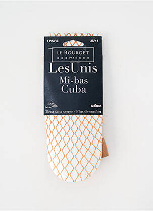 Chaussettes stretch marron LE BOURGET femme
