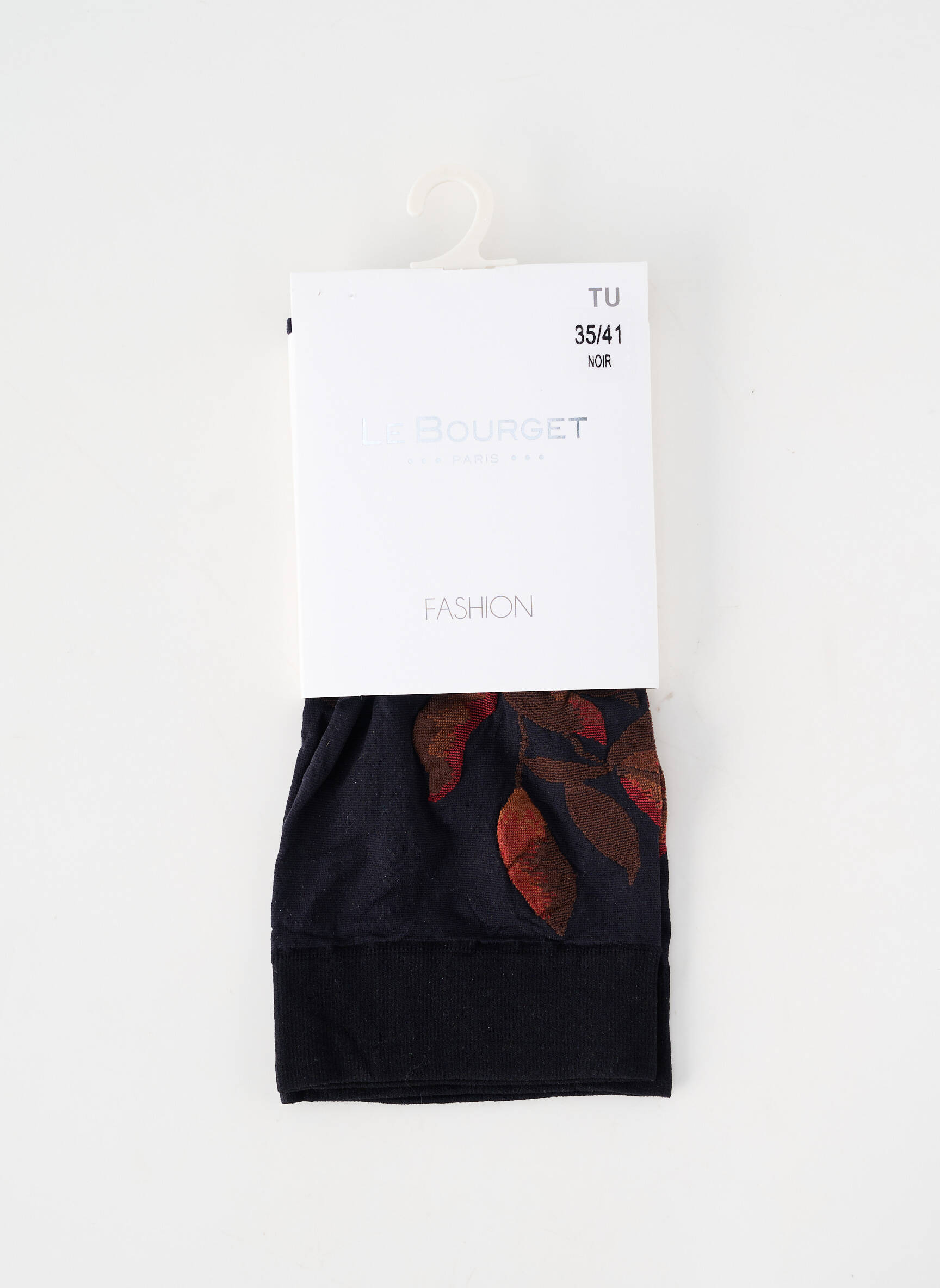 Chaussettes imprimé fantaisie noir LE BOURGET femme