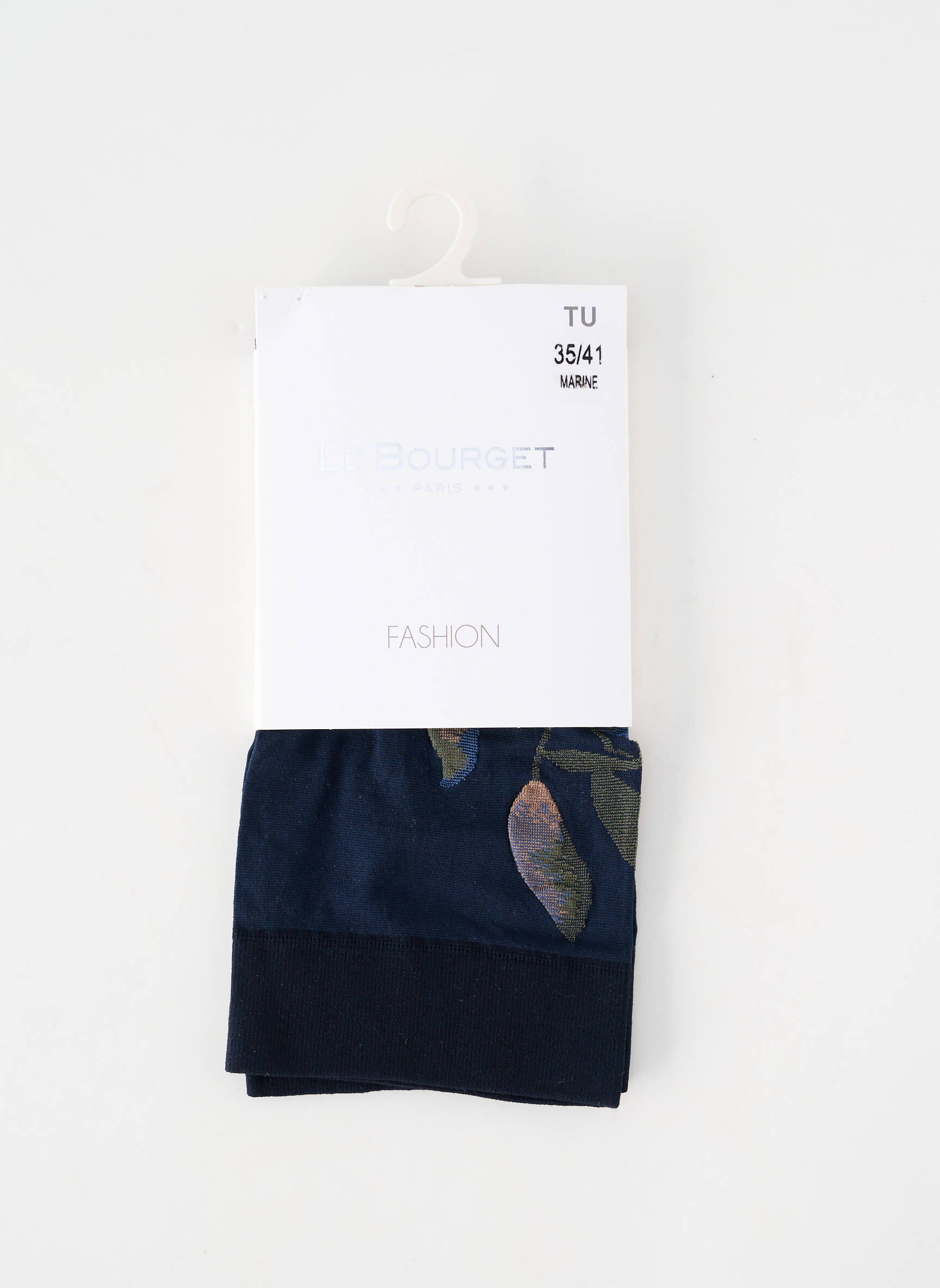 Chaussettes imprimé fantaisie bleu LE BOURGET femme