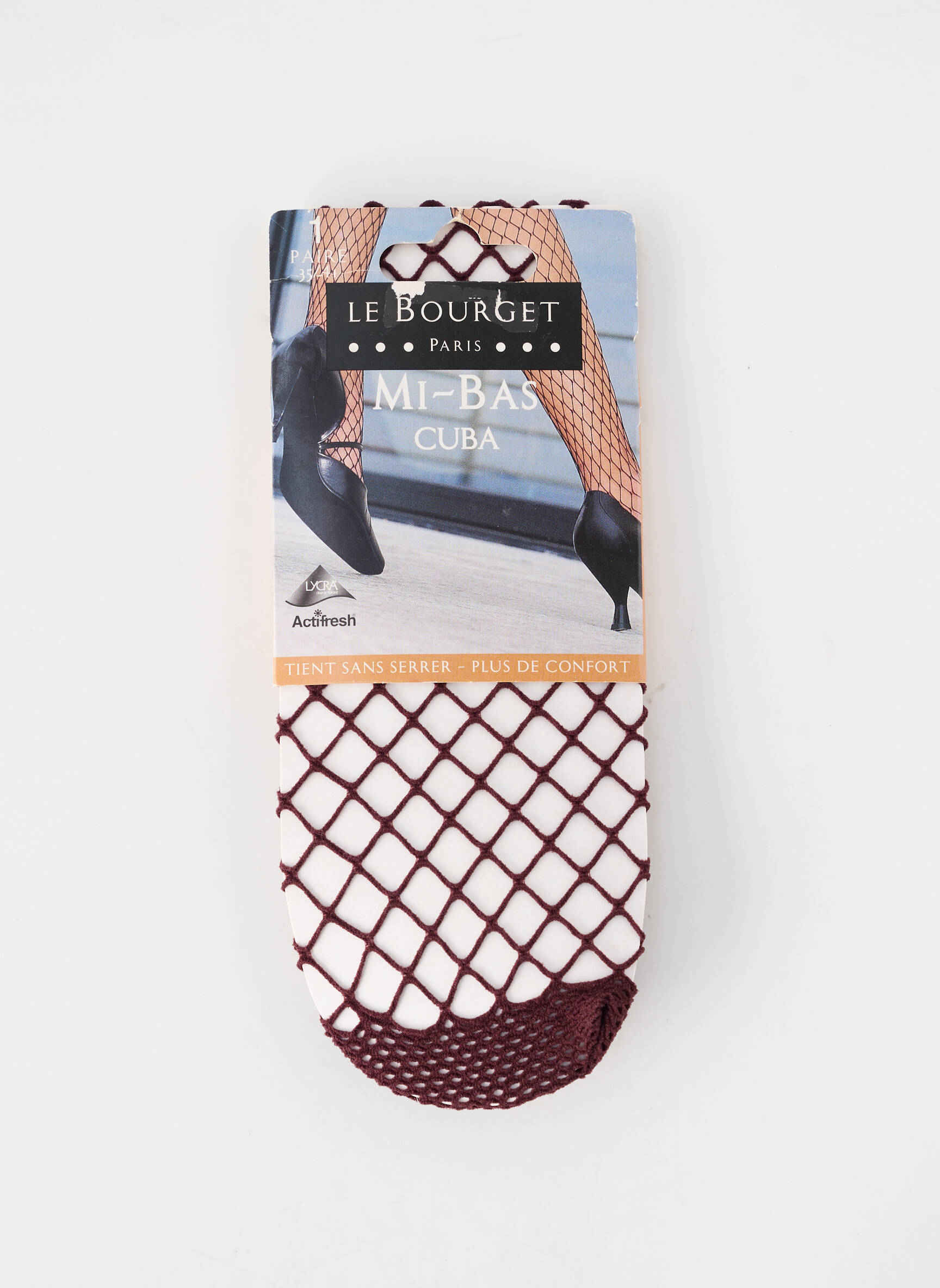 Chaussettes stretch marron LE BOURGET femme