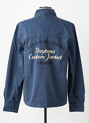 Veste casual fermeture boutonnée sur le devant bleu DAYTONA homme