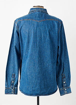 Chemise manches longues poches bleu DAYTONA homme