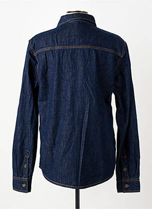 Chemise manches longues poches bleu DAYTONA homme