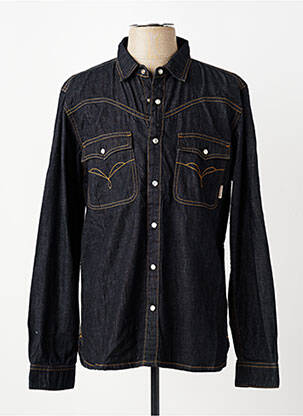 Chemise manches longues poches noir IRON AND RESIN homme