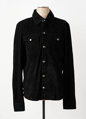 Chemise manches longues poches noir IRON AND RESIN homme
