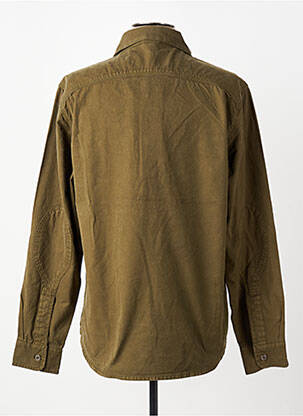 Chemise manches longues coupe droite vert IRON AND RESIN homme