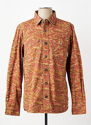 Veste casual fermeture boutonnée sur le devant marron IRON AND RESIN homme