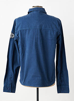 Veste casual fermeture boutonnée sur le devant bleu DAYTONA homme