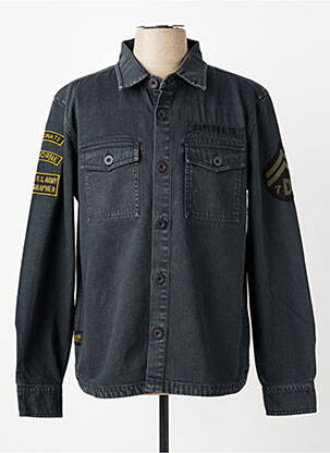 Veste casual fermeture boutonnée sur le devant gris DAYTONA homme