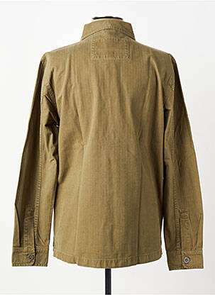 Veste casual fermeture boutonnée sur le devant vert IRON AND RESIN homme