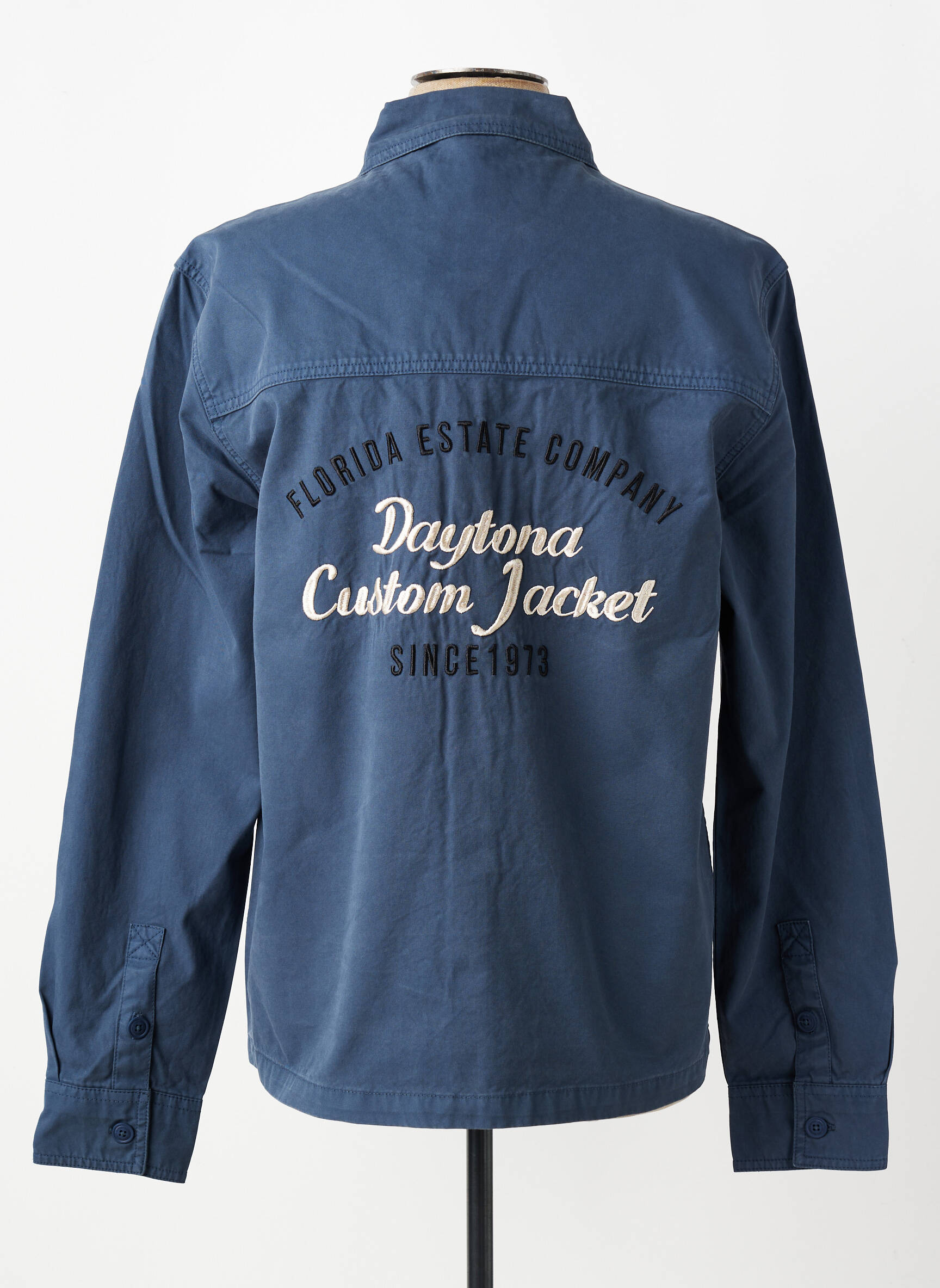 Veste casual fermeture boutonnée sur le devant bleu DAYTONA homme