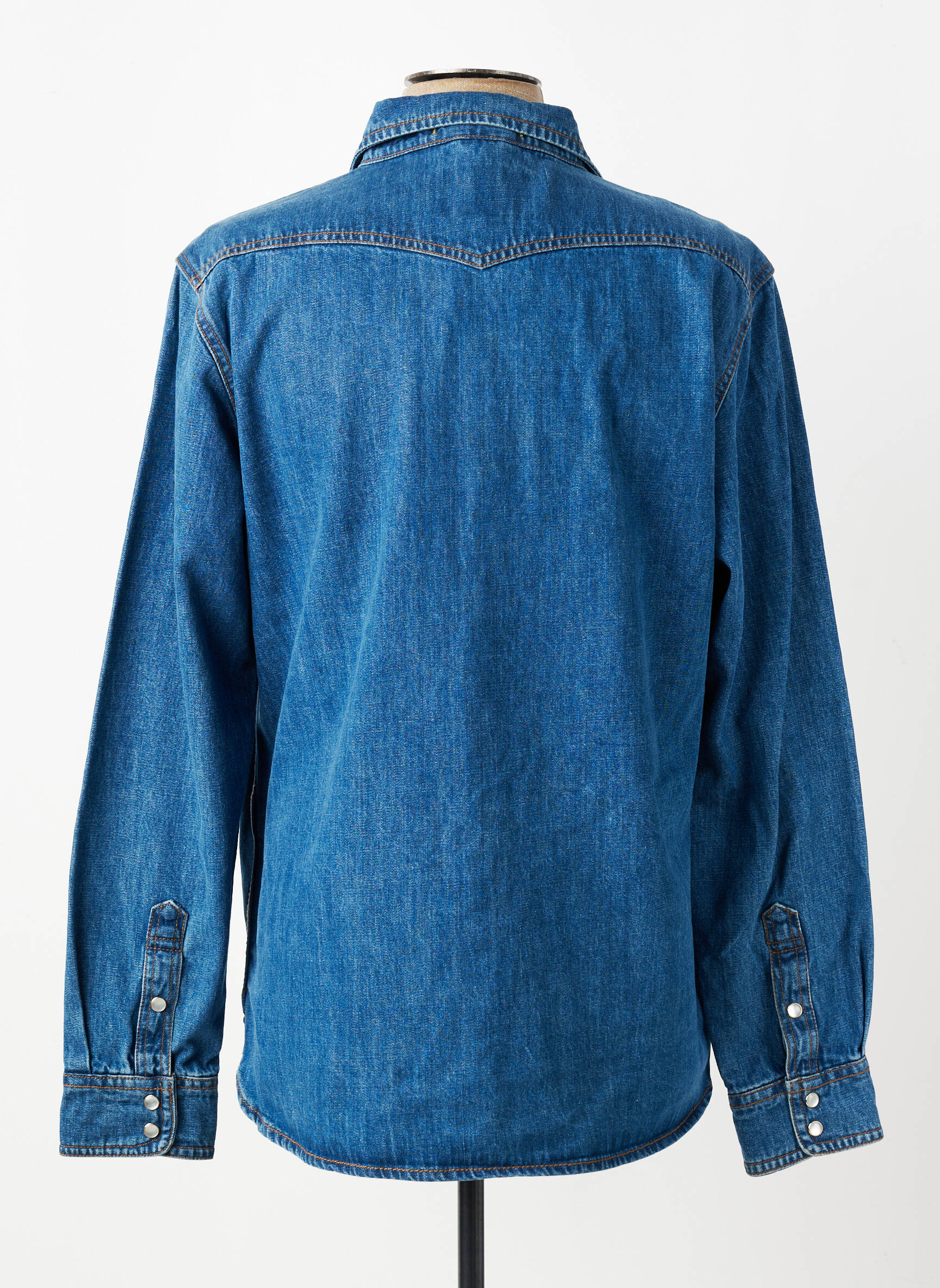 Chemise manches longues poches bleu DAYTONA homme