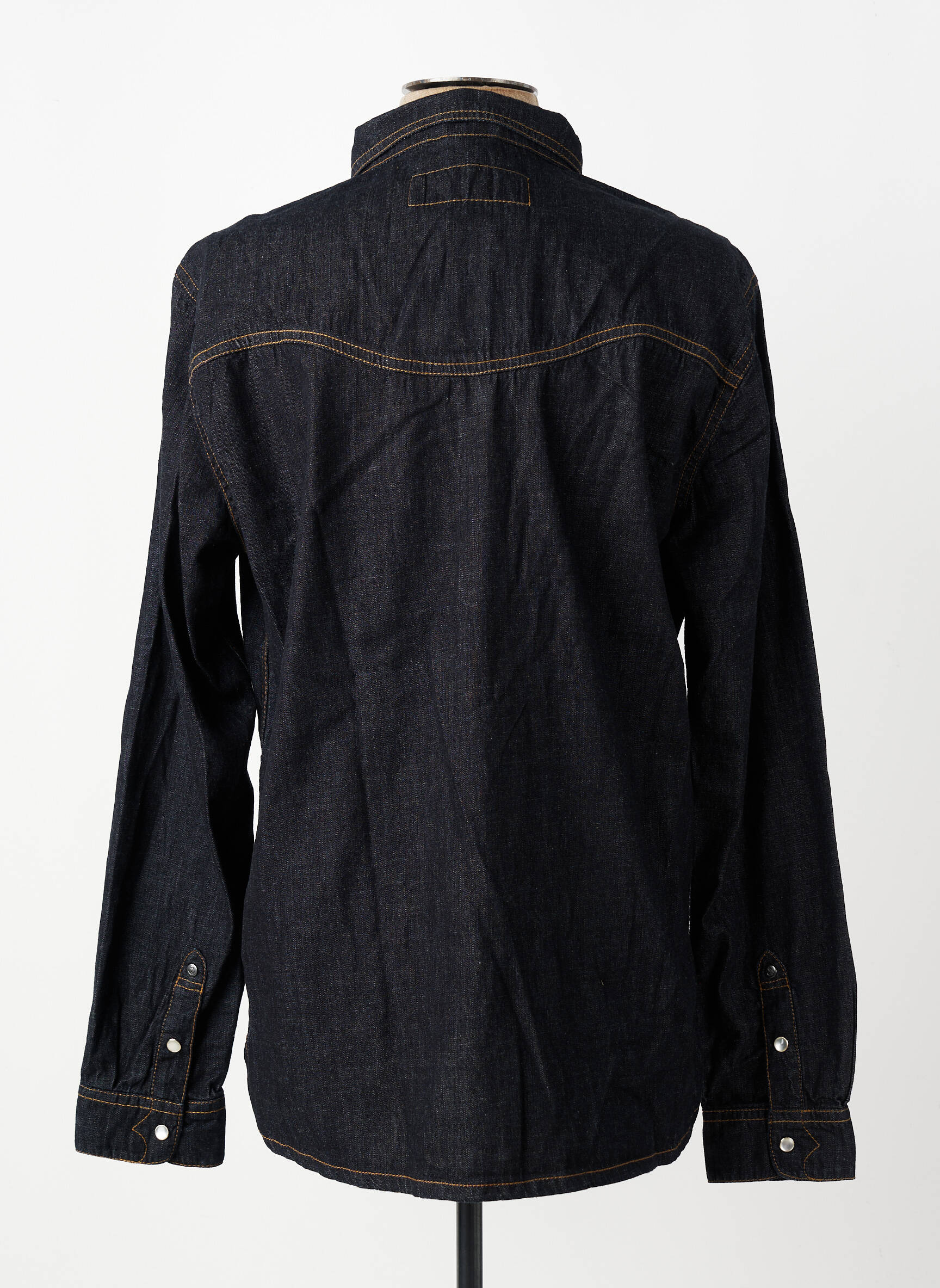 Chemise manches longues poches noir IRON AND RESIN homme