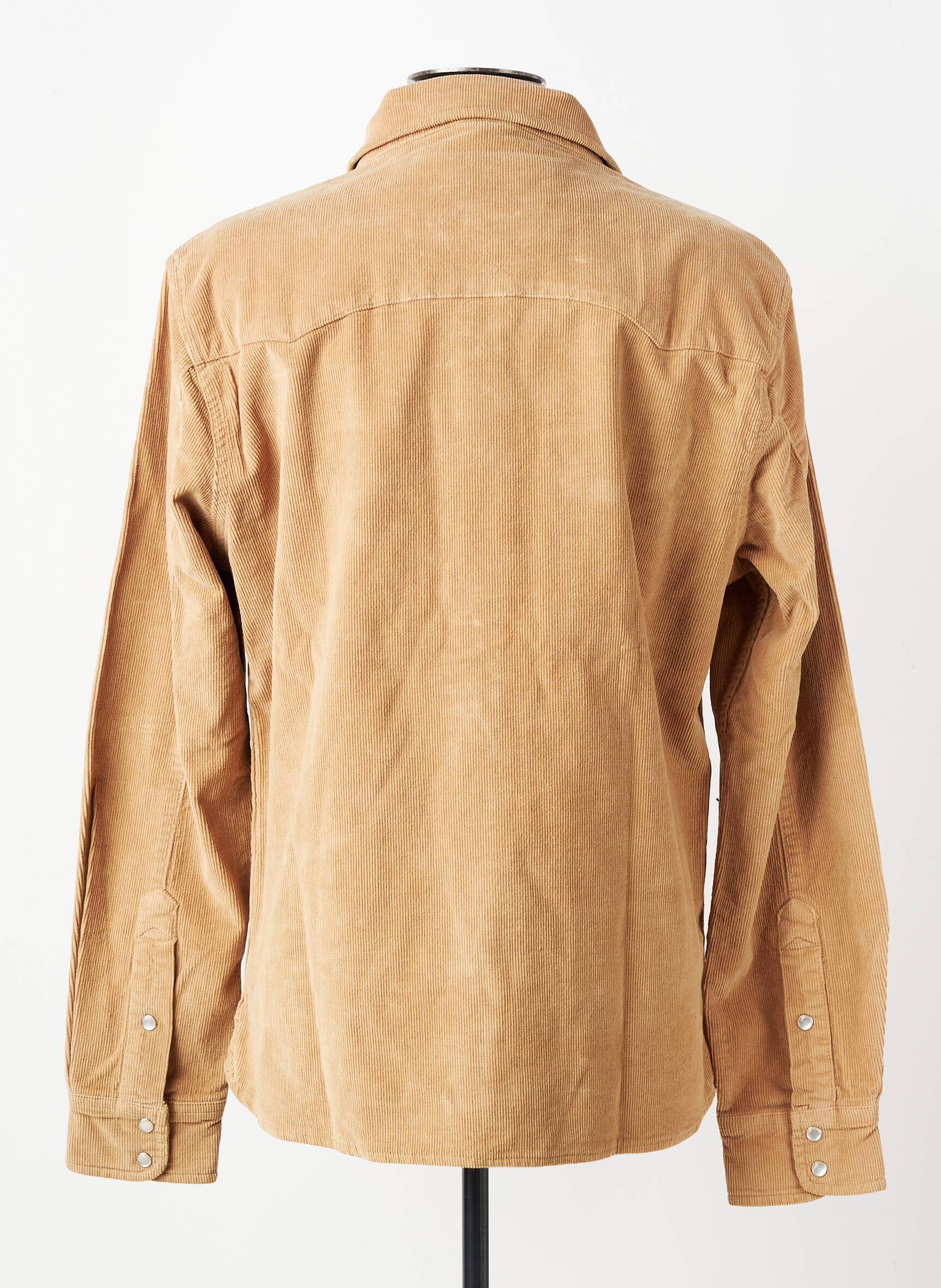 Chemise manches longues poches beige IRON AND RESIN homme