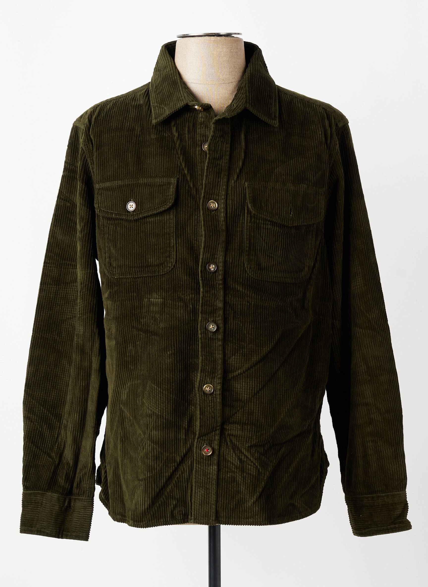 Chemise manches longues poches vert IRON AND RESIN homme