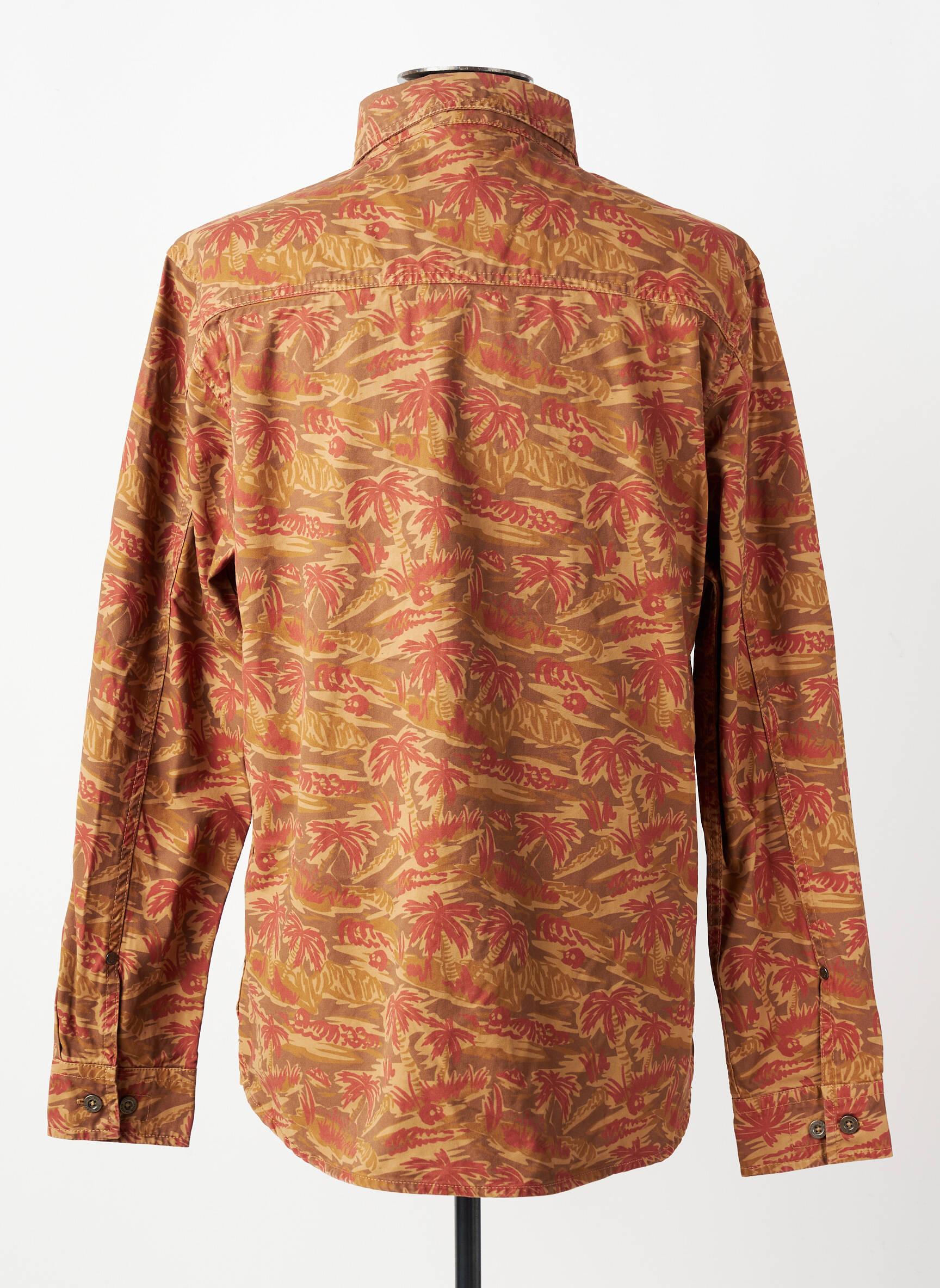 Veste casual fermeture boutonnée sur le devant marron IRON AND RESIN homme