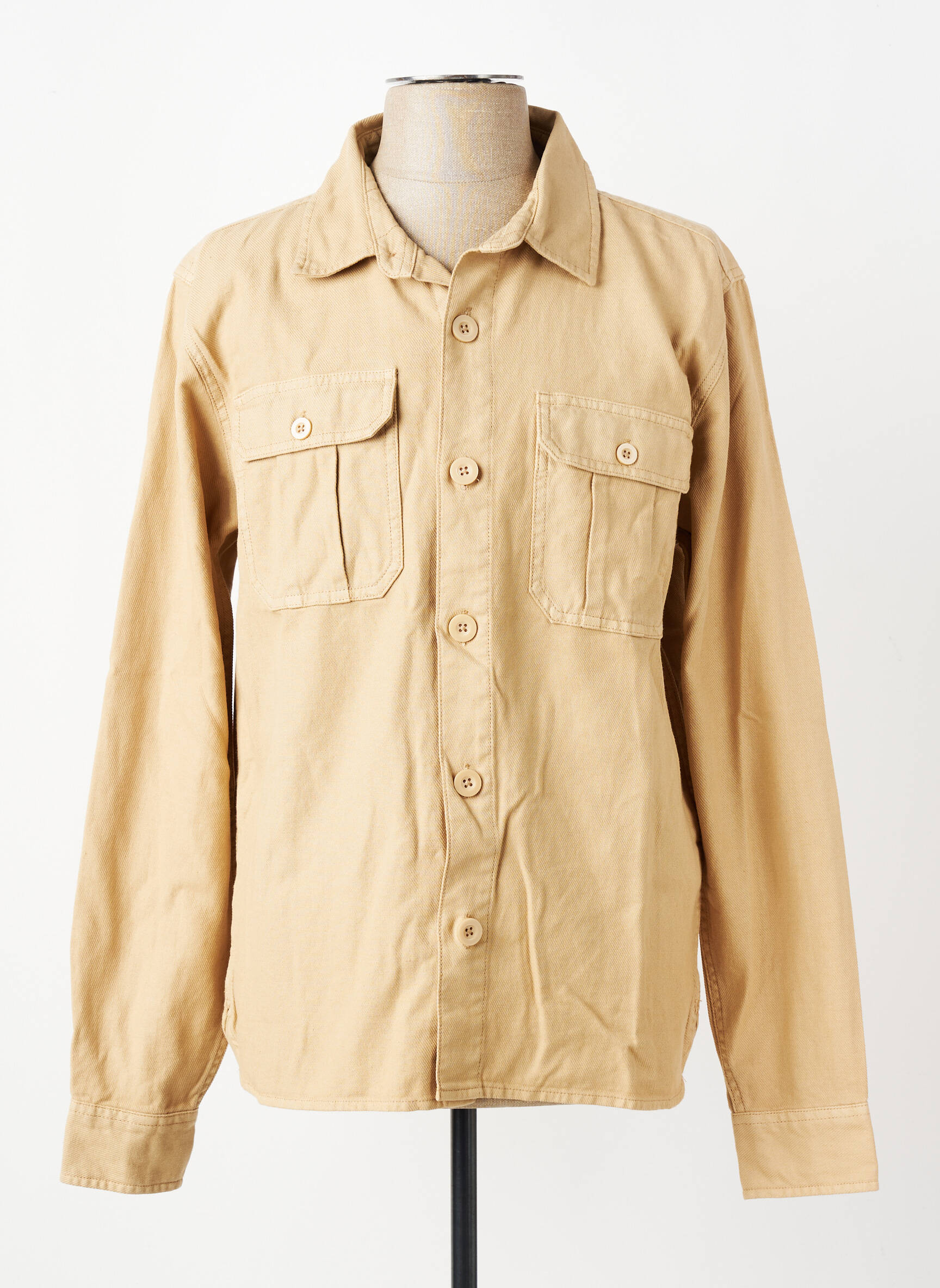 Veste casual fermeture boutonnée sur le devant beige DAYTONA homme