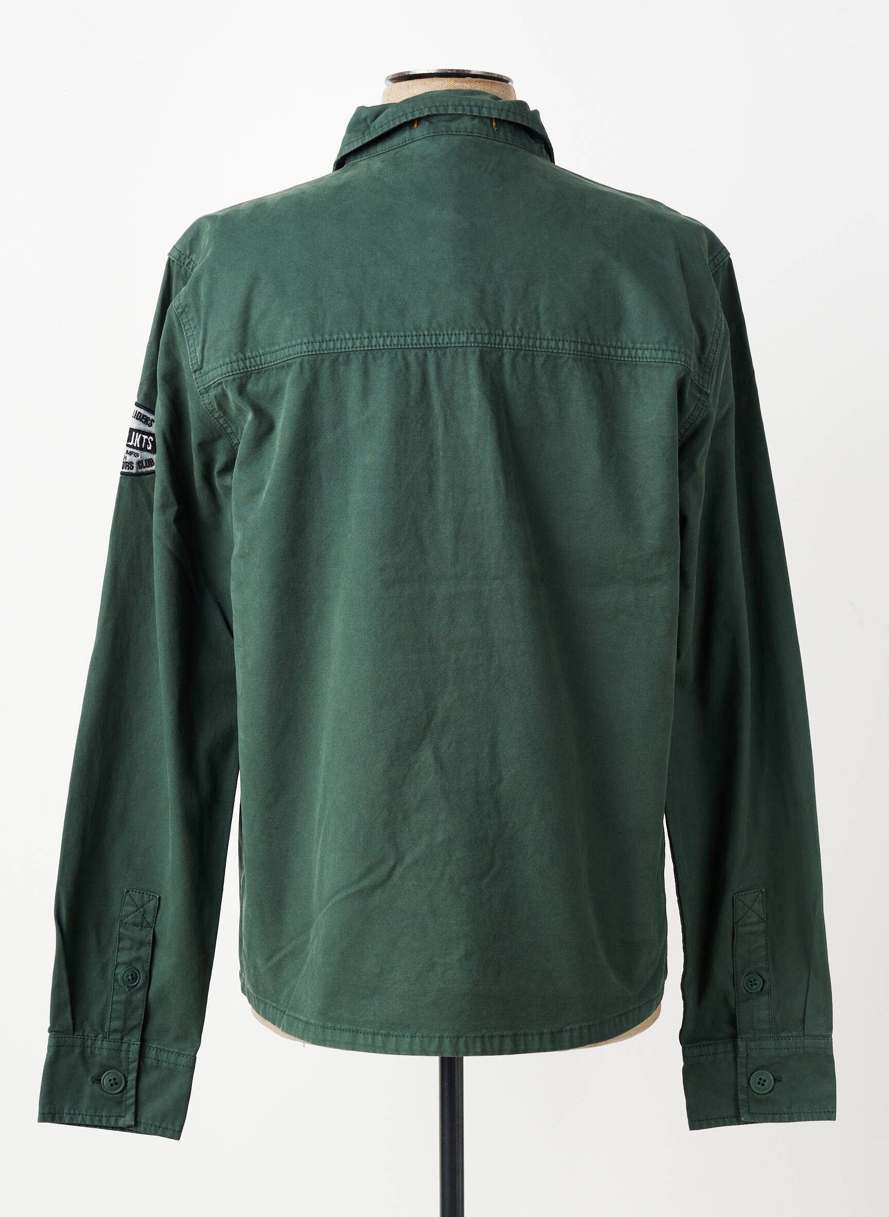 Veste casual fermeture boutonnée sur le devant vert DAYTONA homme