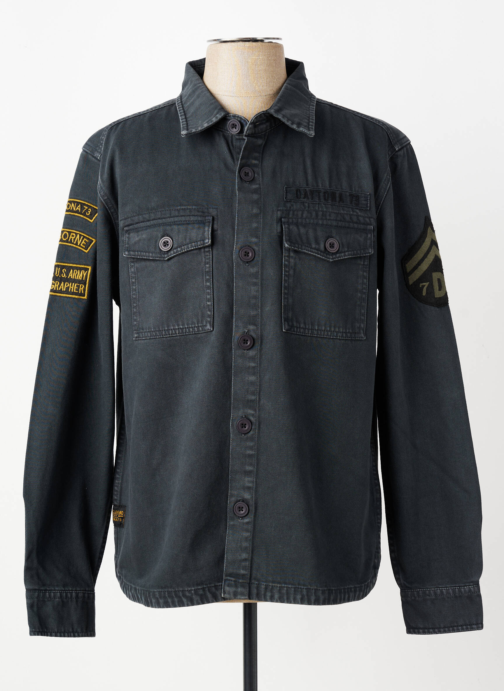 Veste casual fermeture boutonnée sur le devant gris DAYTONA homme