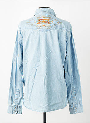 Chemise manches longues poches bleu IRON AND RESIN homme