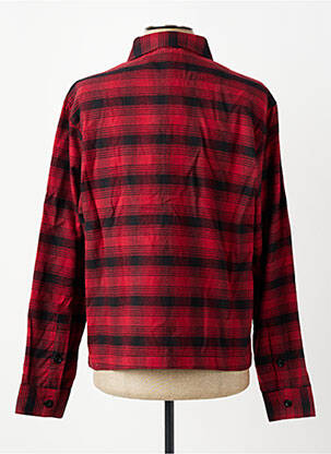 Chemise manches longues poches rouge DAYTONA homme