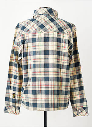 Chemise manches longues imprimé fantaisie bleu DAYTONA homme