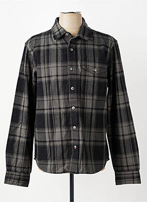 Chemise manches longues poches gris IRON AND RESIN homme