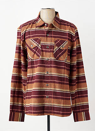 Chemise manches longues imprimé fantaisie marron IRON AND RESIN homme