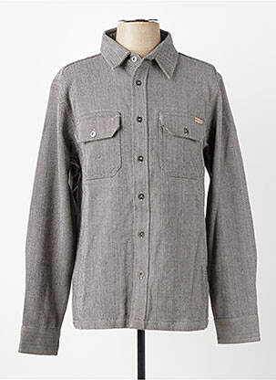 Chemise manches longues imprimé fantaisie gris IRON AND RESIN homme