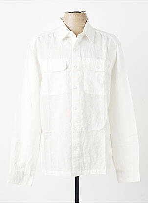 Chemise manches longues coupe droite blanc DAYTONA homme