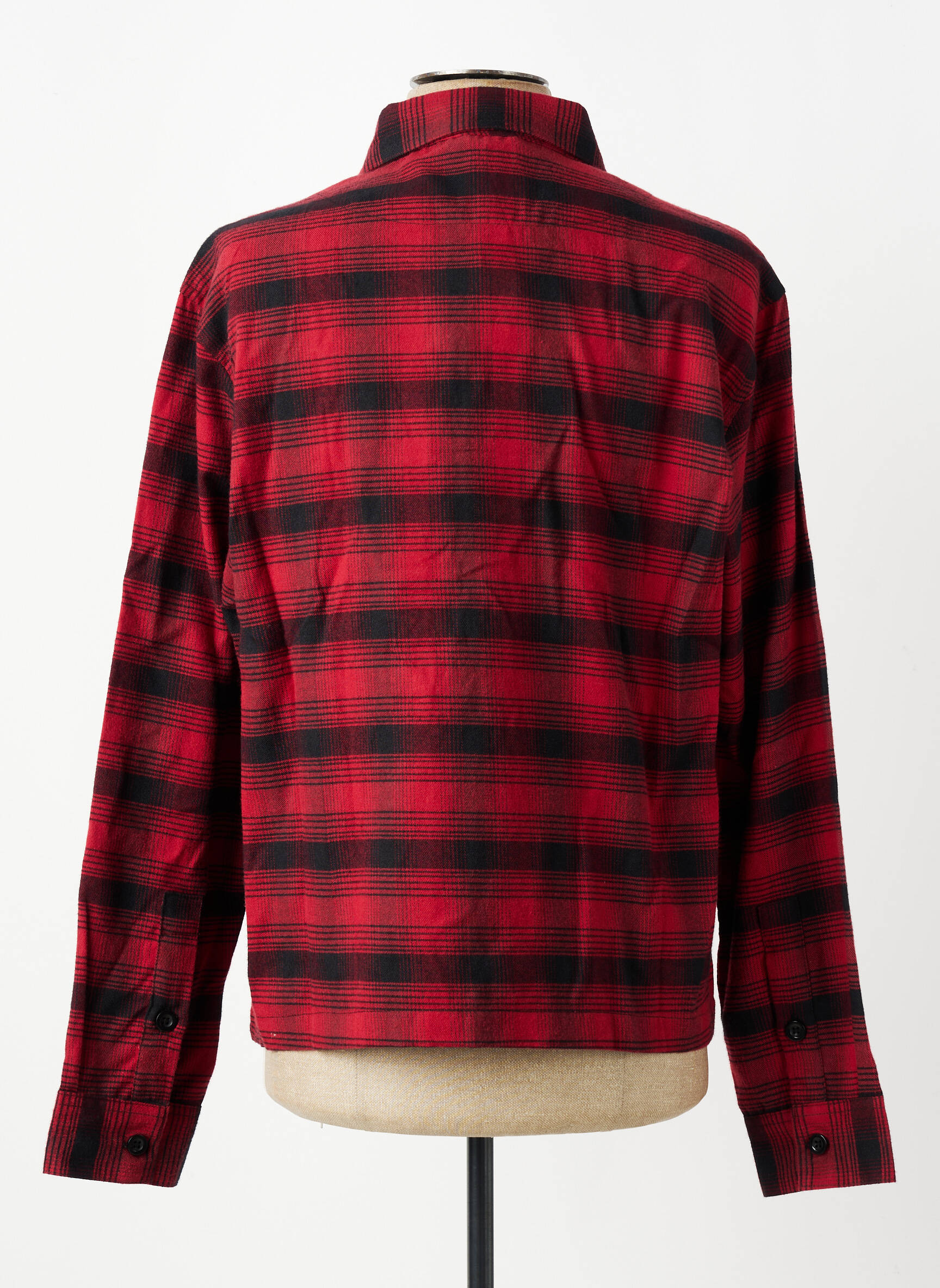 Chemise manches longues poches rouge DAYTONA homme