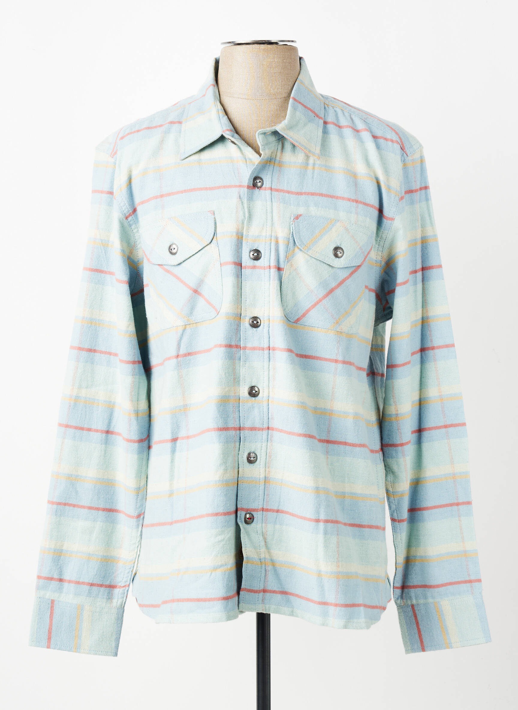 Chemise manches longues imprimé fantaisie bleu IRON AND RESIN homme
