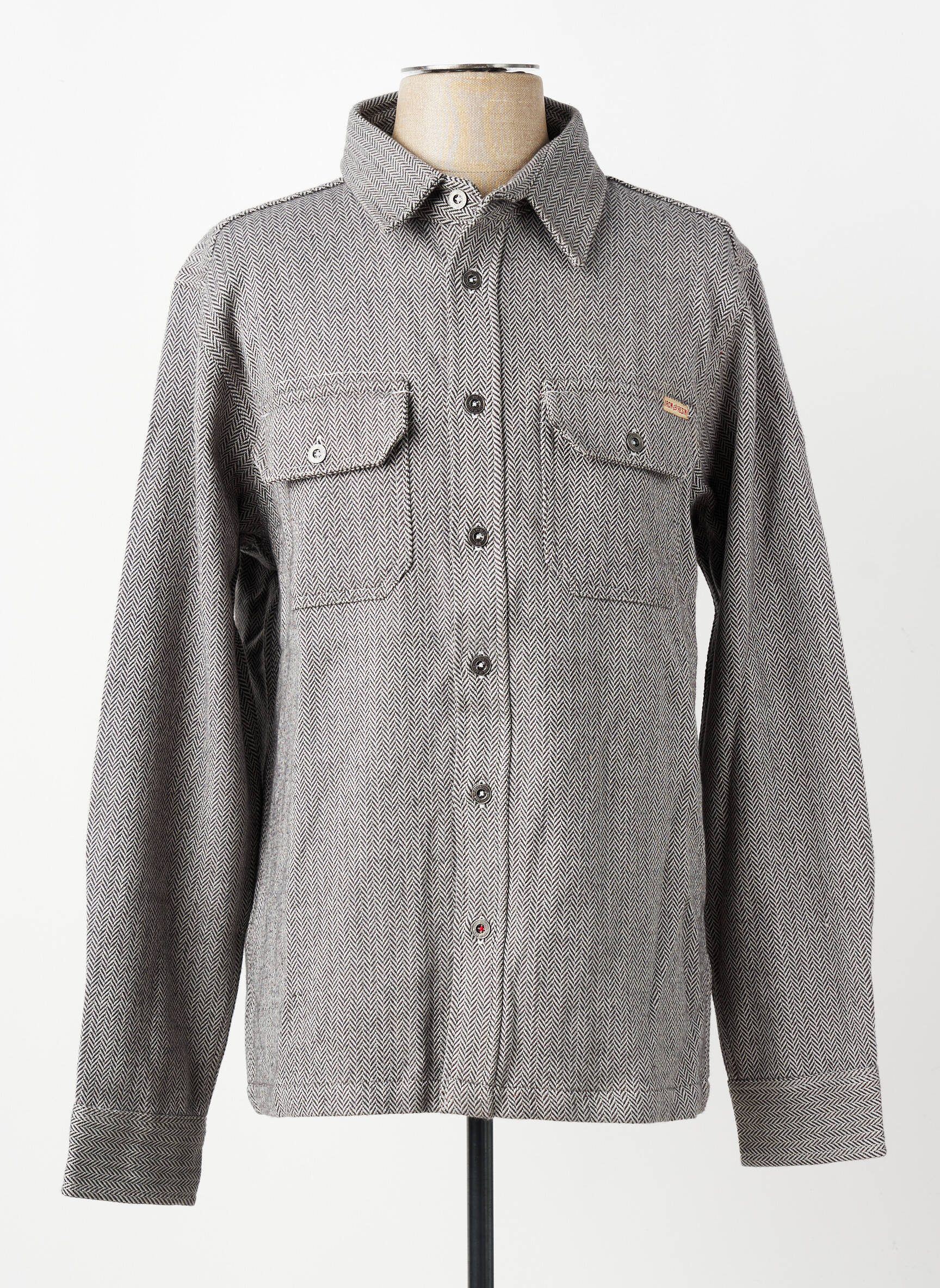 Chemise manches longues imprimé fantaisie gris IRON AND RESIN homme