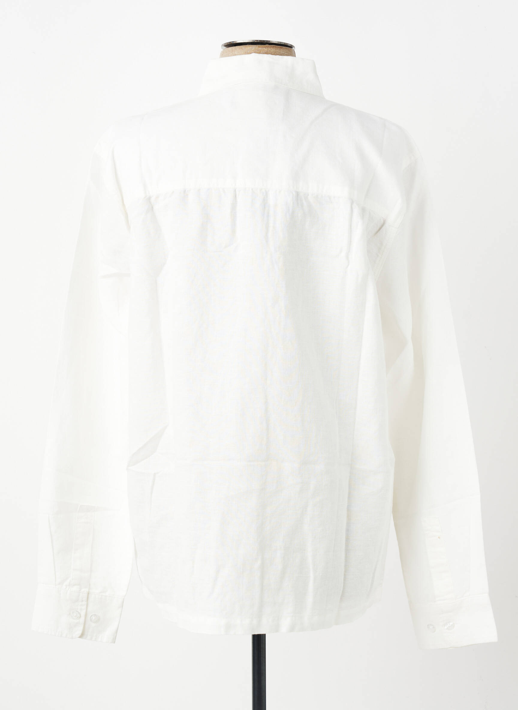 Chemise manches longues coupe droite blanc DAYTONA homme