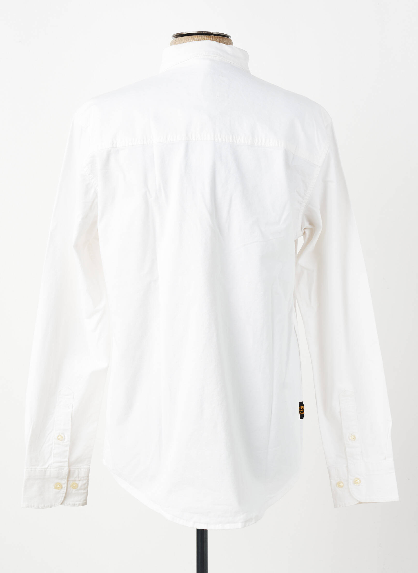 Chemise manches longues manches longues blanc DAYTONA homme