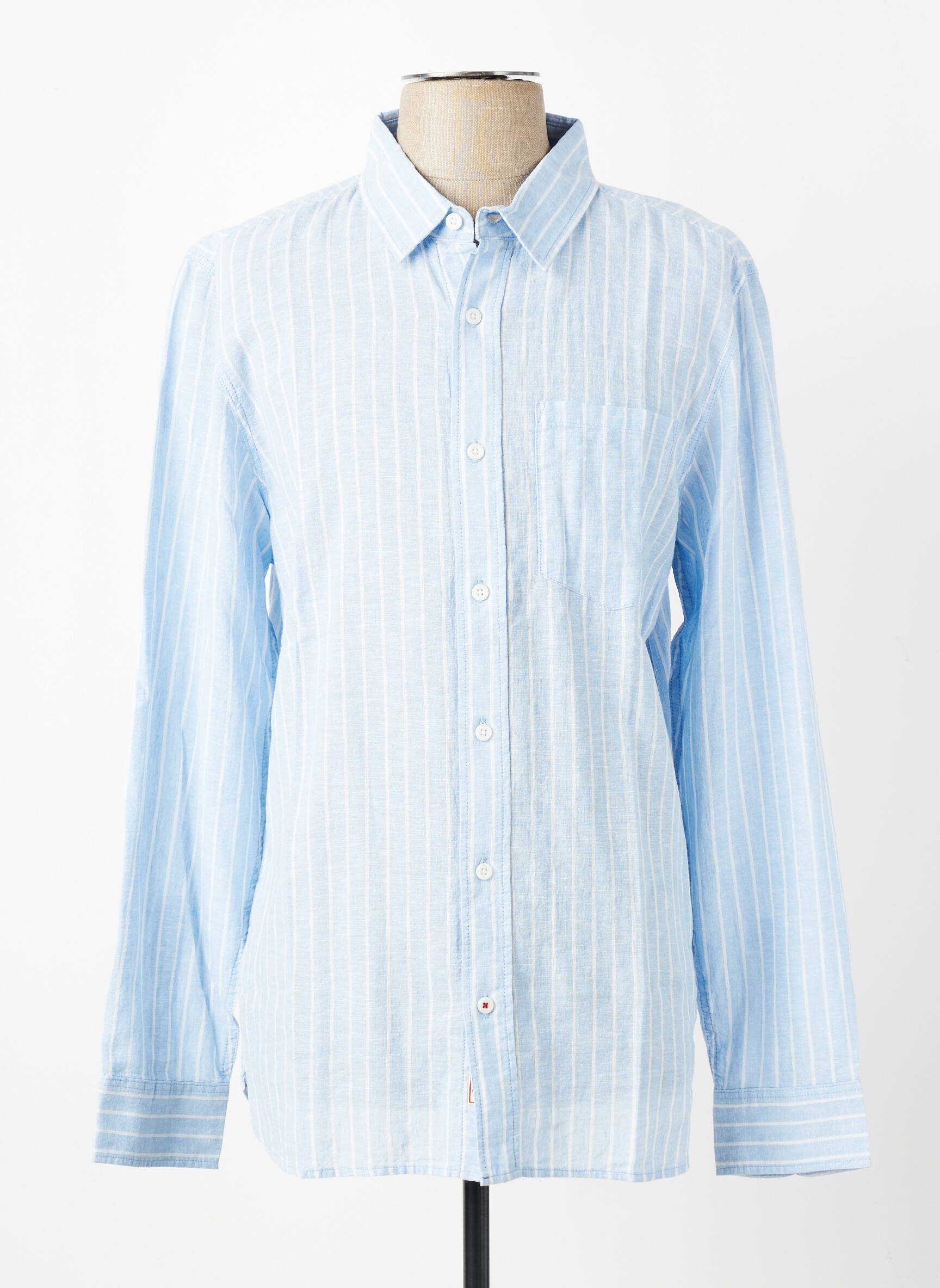 Chemise manches longues imprimé fantaisie bleu IRON AND RESIN homme