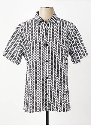 Chemise manches courtes poches noir DAYTONA homme