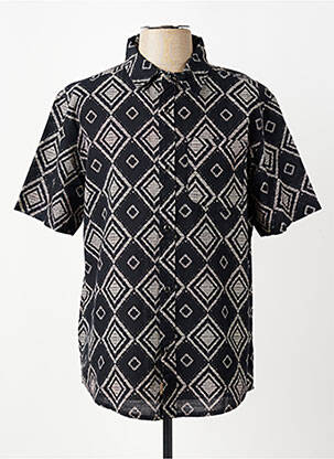 Chemise manches courtes poches noir IRON AND RESIN homme