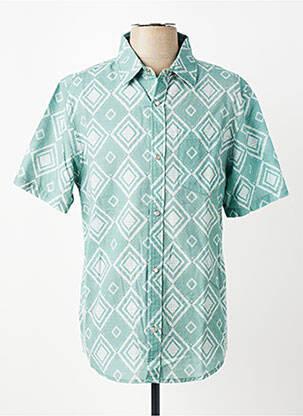 Chemise manches courtes poches vert IRON AND RESIN homme