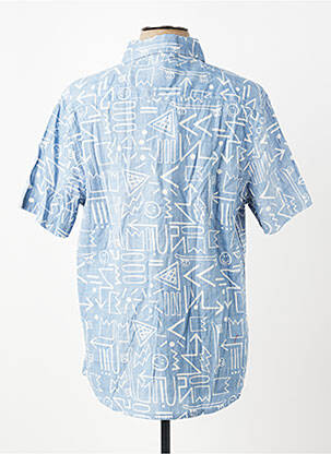 Chemise manches courtes poches bleu IRON AND RESIN homme