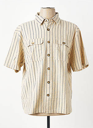 Chemise manches courtes poches beige IRON AND RESIN homme