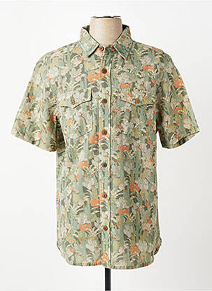 Chemise manches courtes poches vert IRON AND RESIN homme