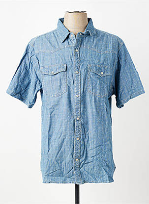 Chemise manches courtes poches bleu IRON AND RESIN homme