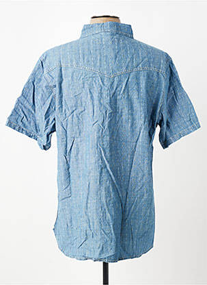 Chemise manches courtes poches bleu IRON AND RESIN homme