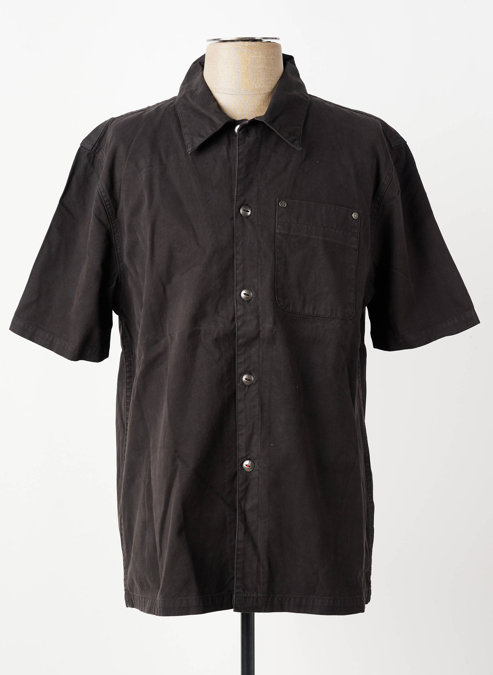 Chemise manches courtes poches gris IRON AND RESIN homme