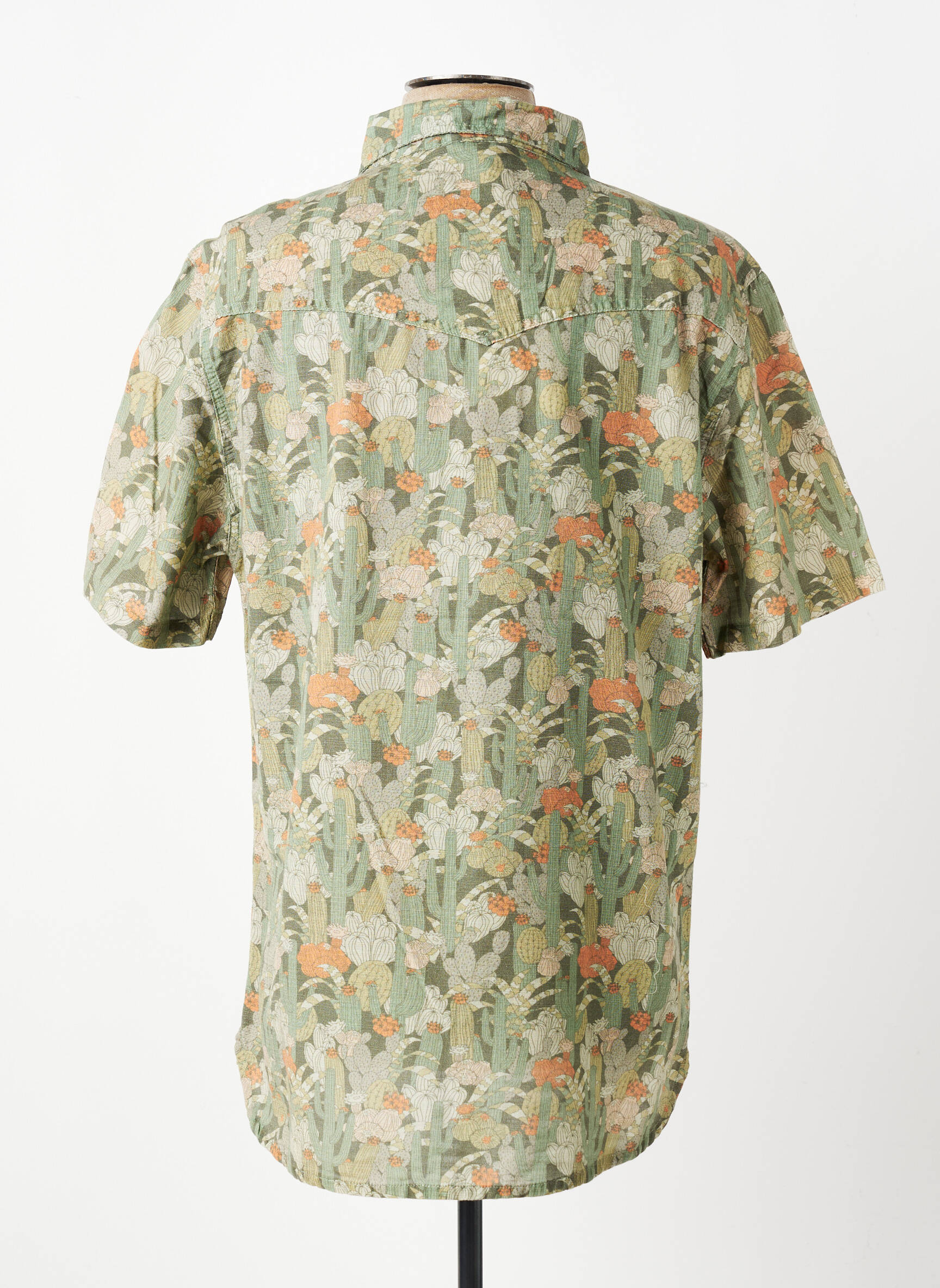 Chemise manches courtes poches vert IRON AND RESIN homme